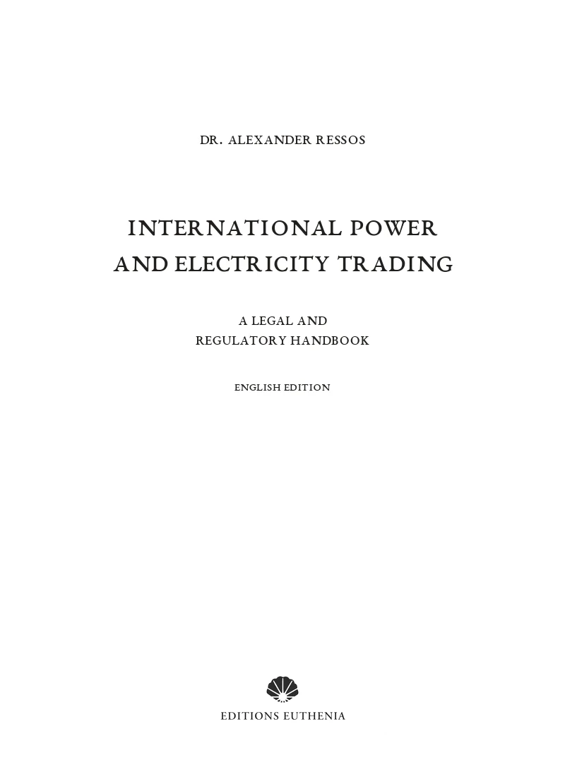 International Power and Electricity Trading – cover